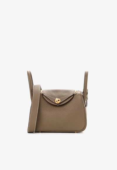 1001915_400x_3dae5419-f6e2-4429-9ebf-138952dd39ab.jpg Hermès Mini Lindy 20 in Etoupe Taurillon Clemence with Gold Hardware bag