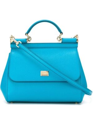 11255682_6035956_1000.jpg Dolce & Gabbana medium Sicily leather top-handle bag