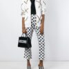 Moschino Logo print square tote