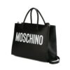Moschino Logo print square tote