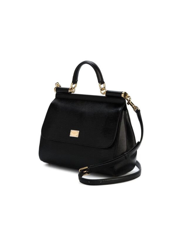 12131308_10073234_1000_ec757254-b8f1-4c4a-bab2-faf79aac95db.jpg Dolce & Gabbana medium Black Sicily shoulder bag