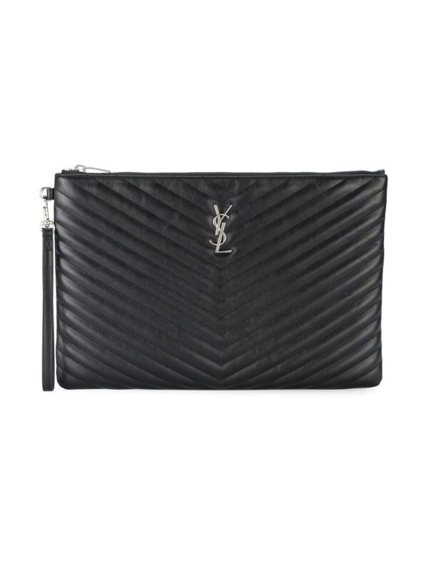 Saint Laurent  Monogram matelassé pouch