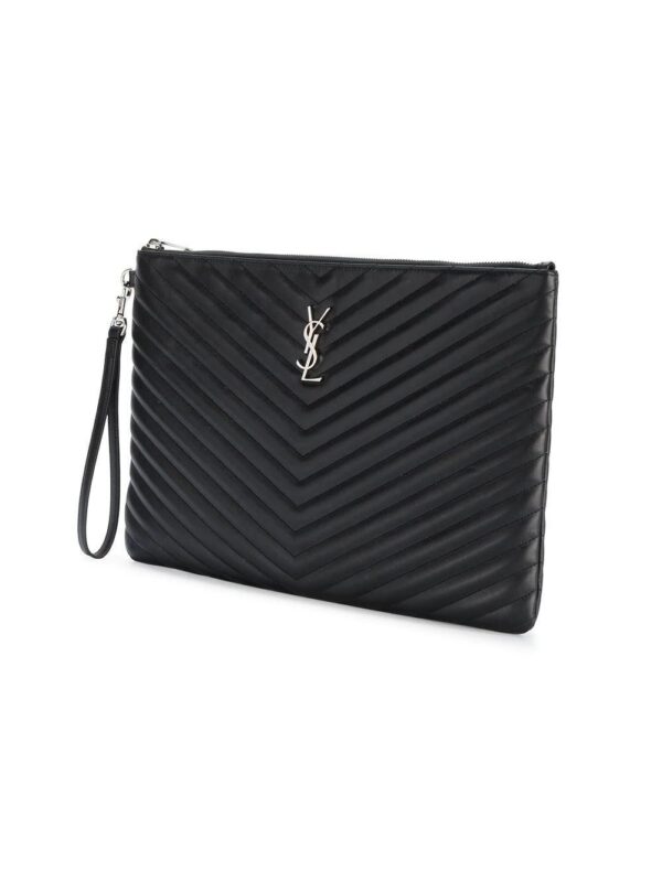 Saint Laurent  Monogram matelassé pouch