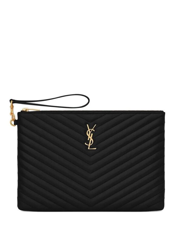 13455766_42303185_1000.jpg Saint Laurent quilted monogram clutch bag