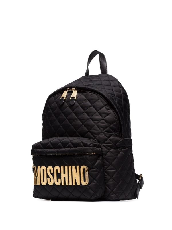 14343310_24312312_1000.jpg Moschino quilted logo-plaque backpack