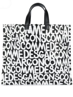 14347674_20780388_1000.jpg Comme Des Garçons logo print shopper tote