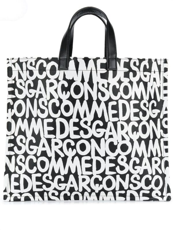 14347674_20780388_1000.jpg Comme Des Garçons logo print shopper tote