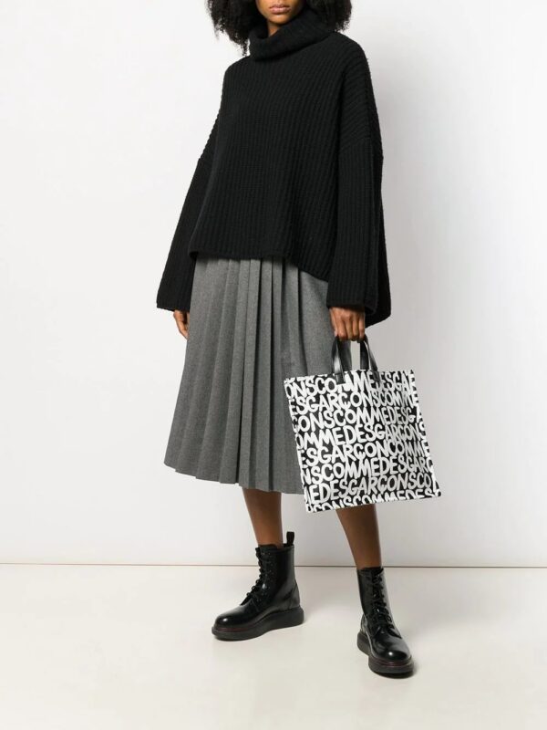 14347674_20780391_1000.jpg Comme Des Garçons logo print shopper tote