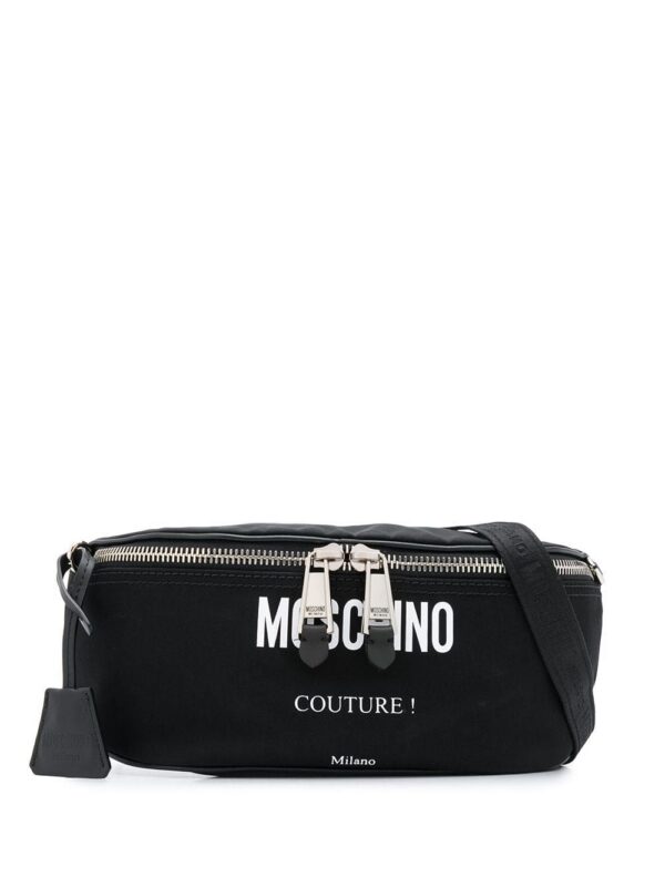 Moschino logo print belt bag