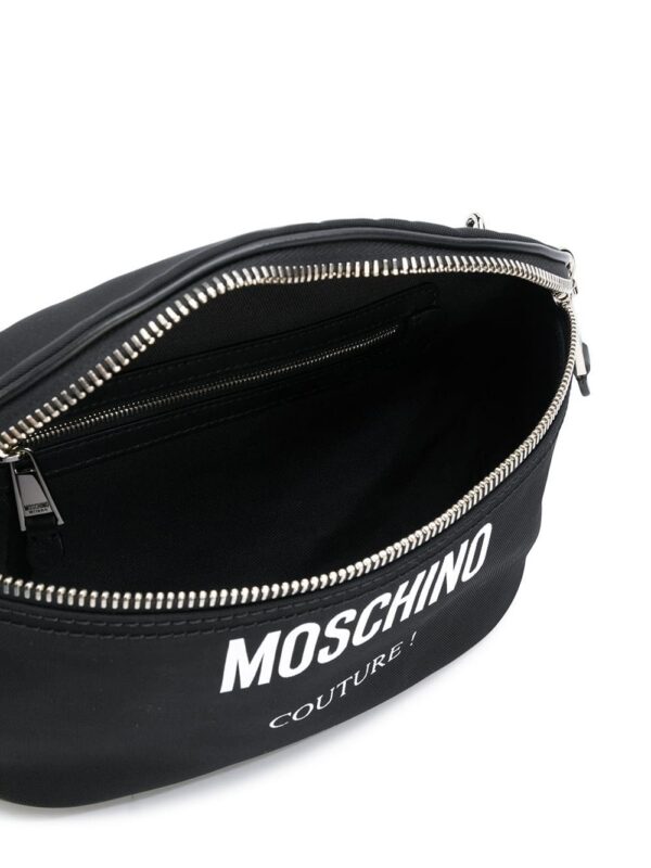 Moschino logo print belt bag