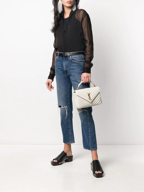 14727950_25467122_1000.jpg Saint Laurent logo plaque quilted shoulder bag