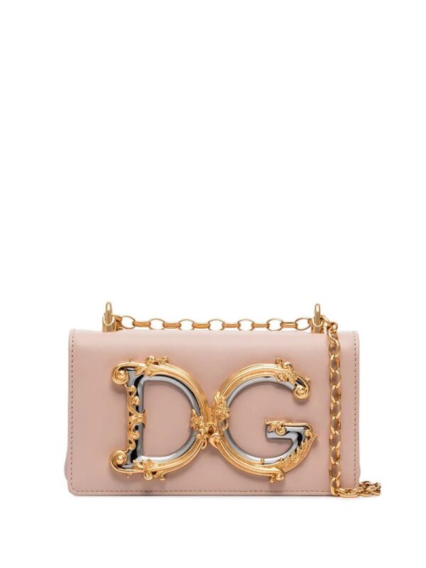 14733169_26237206_1000_6783e501-bce1-471b-95ee-f3e61035fcde.jpg Dolce & Gabbana DG Girls logo-embellished leather shoulder bag