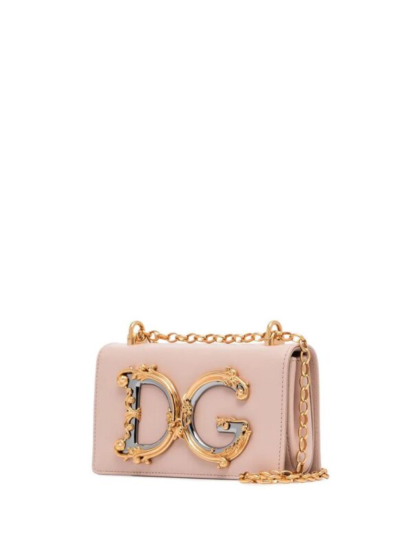 14733169_26237209_1000.jpg Dolce & Gabbana DG Girls logo-embellished leather shoulder bag