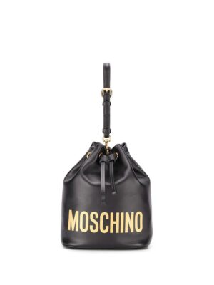14760350_23585196_1000.jpg Moschino logo-print bucket bag