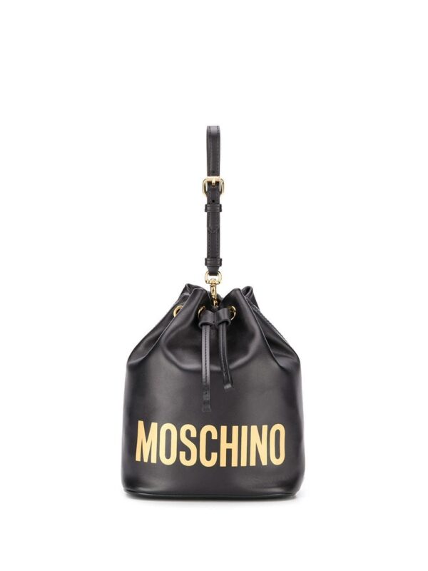 14760350_23585196_1000.jpg Moschino logo-print bucket bag