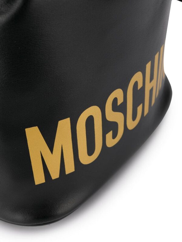 14760350_23585199_1000.jpg Moschino logo-print bucket bag