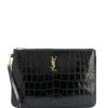 15306898_28790994_1000.jpg Saint Laurent crocodile-embossed tablet-holder pouch bag