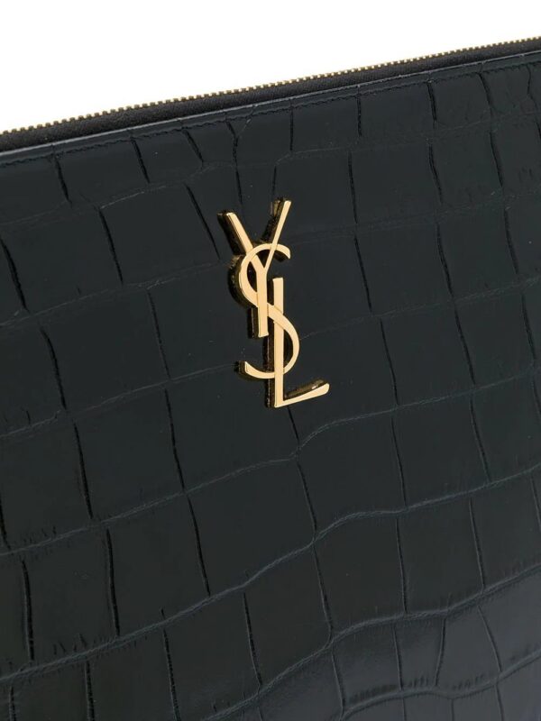 15306898_28790995_1000.jpg Saint Laurent crocodile-embossed tablet-holder pouch bag