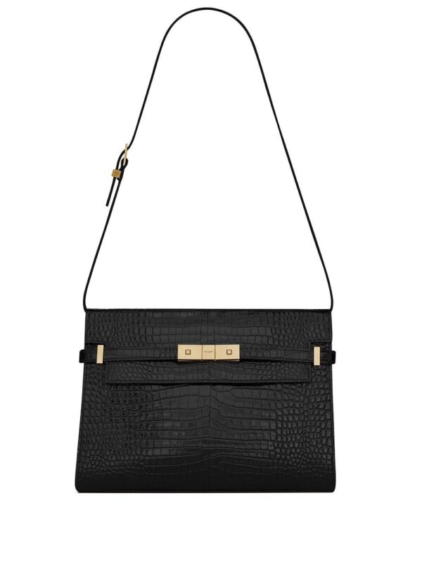 15321417_31781788_1000.jpg Saint Laurent Manhattan crocodile-embossed shoulder bag