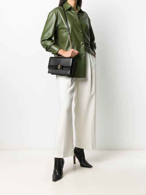Ferragamo Vara leather shoulder bag
