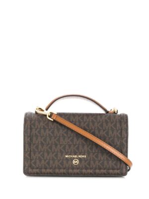 15657192_28387793_1000.jpg Michael Michael Kors Jet Set monogram-print satchel