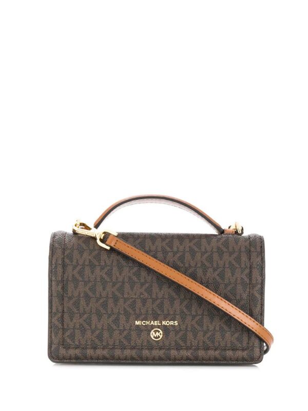 15657192_28387793_1000.jpg Michael Michael Kors Jet Set monogram-print satchel