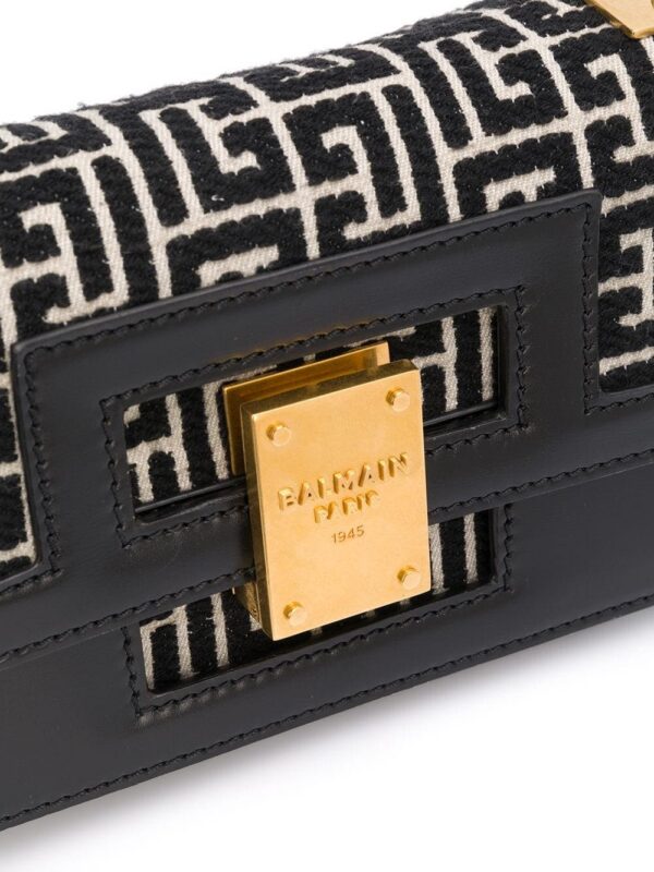 15700198_29056614_1000.jpg Balmain small 1945 Heritage monogram jacquard bag
