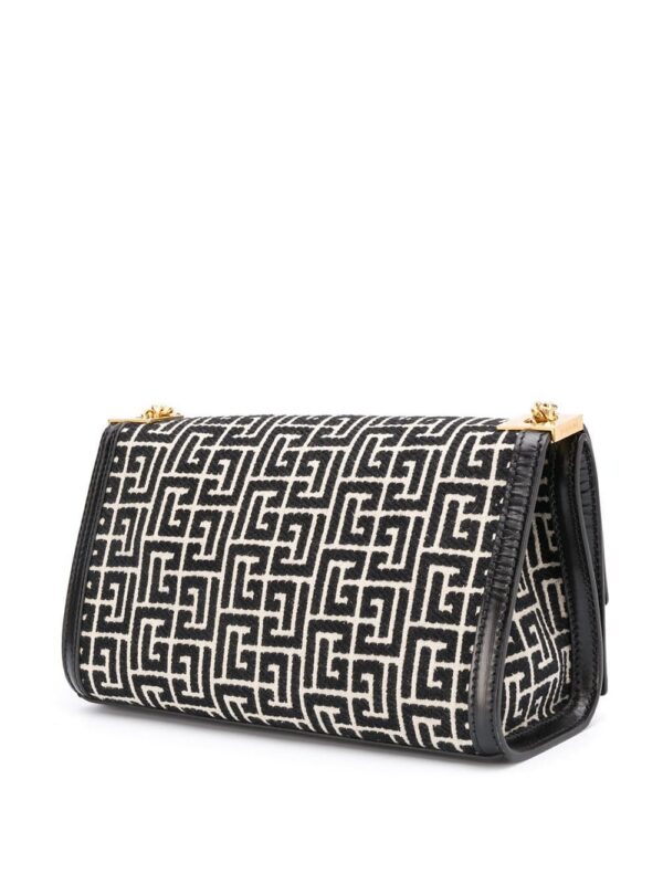 15700215_29056616_1000.jpg Balmain medium 1945 Heritage monogram jacquard bag