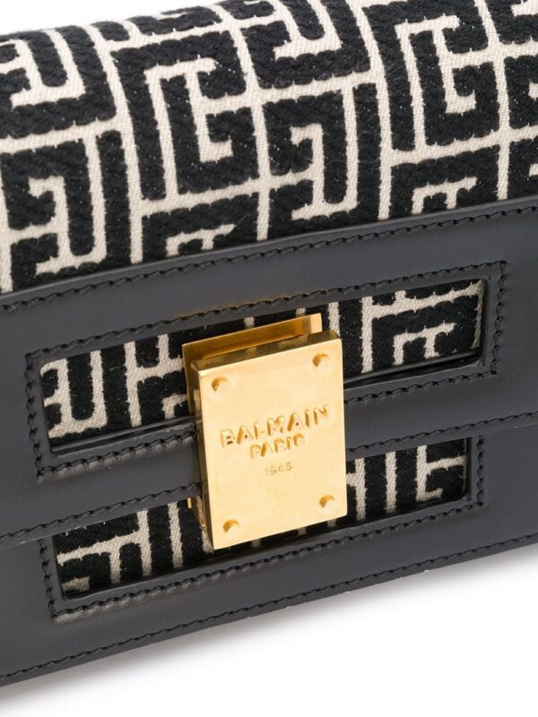 15700215_29061079_1000.jpg Balmain medium 1945 Heritage monogram jacquard bag
