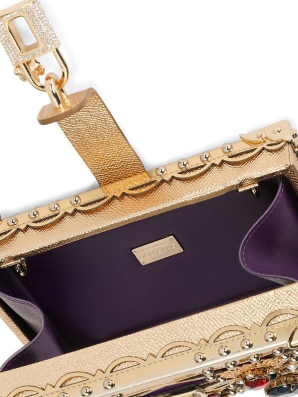 Dolce & Gabbana Dolce Box bejewelled top-handle bag