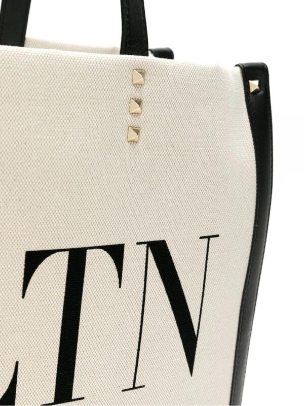 Valentino Garavani  VLTN logo canvas tote Bag