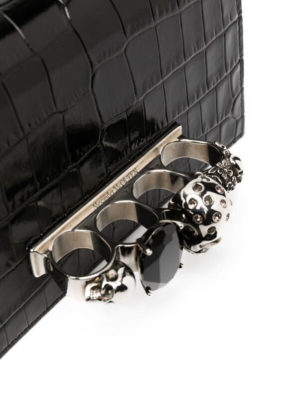 15992528_29814992_1000.jpg Alexander McQueen mini Jewelled crocodile-embossed satchel