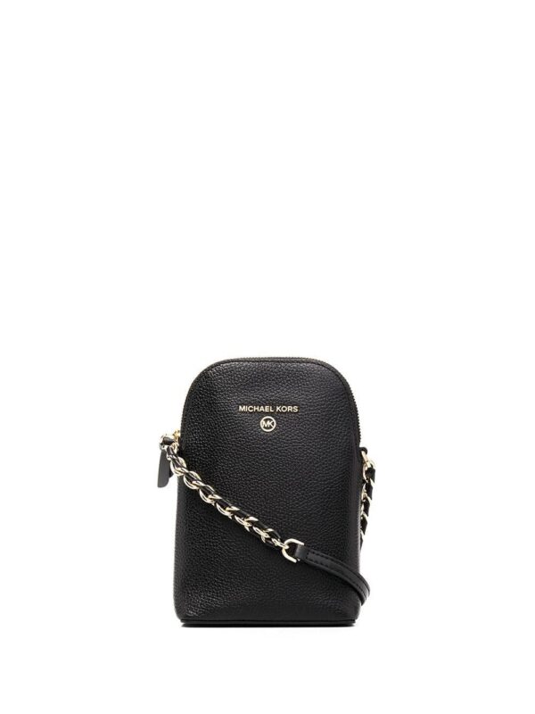 16035945_30006461_1000.jpg Michael Michael Kors leather shoulder bag with chain-link strap