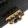 Alexander McQueen embossed knuckleduster shoulder bag