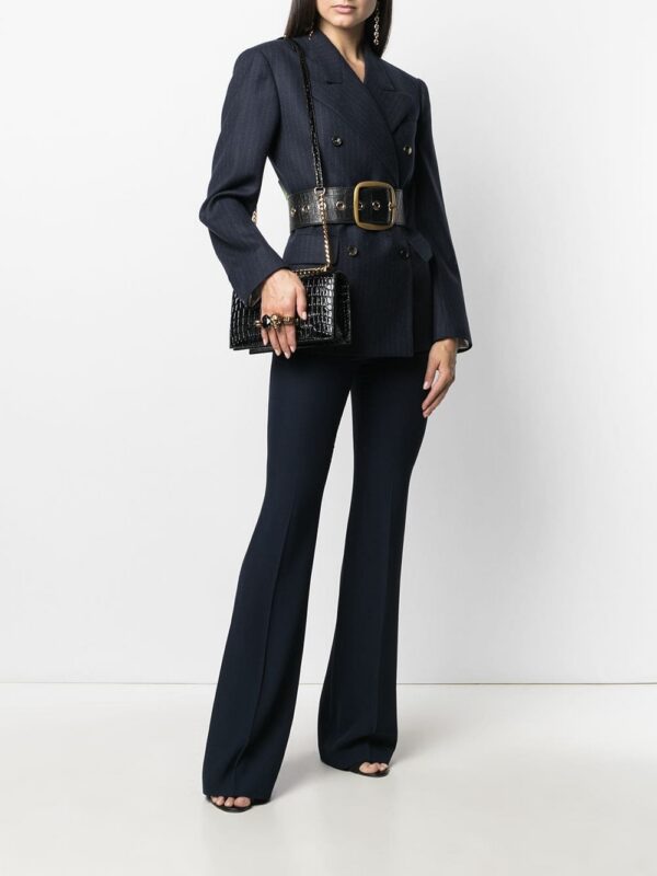 Alexander McQueen embossed knuckleduster shoulder bag