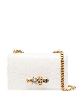 16070872_30186348_1000.jpg Alexander McQueen Jewelled embossed shoulder bag