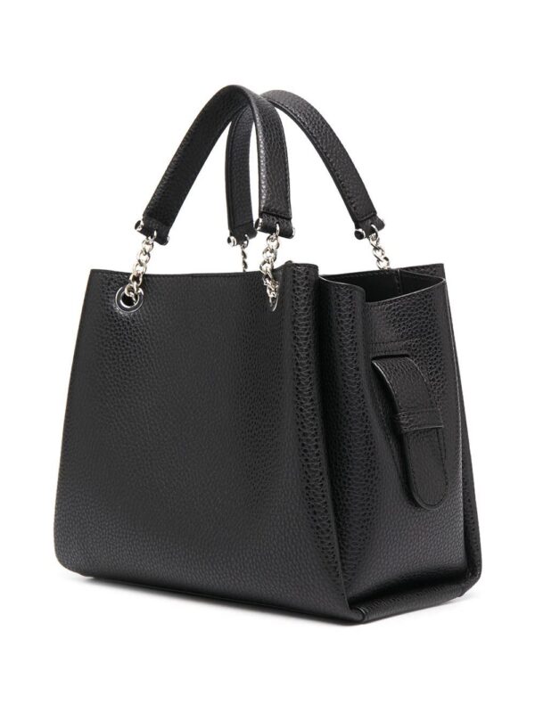 16073429_30252013_1000.jpg Emporio Armani pebbled effect chain strap tote bag