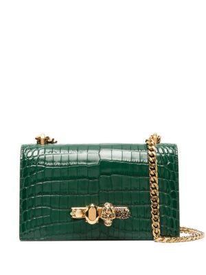 16077974_30220757_1000.jpg Alexander McQueen Jewelled crocodile-effect satchel