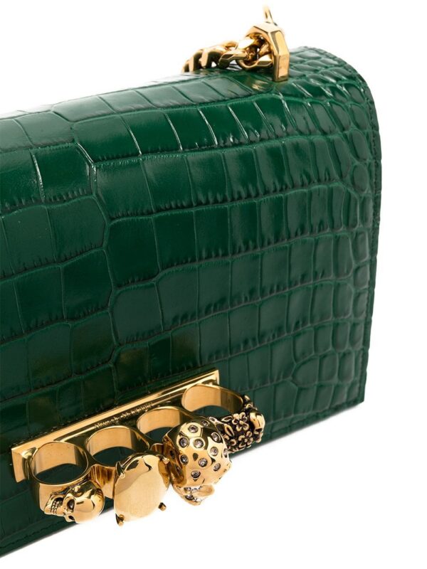 16077974_30220760_1000.jpg Alexander McQueen Jewelled crocodile-effect satchel