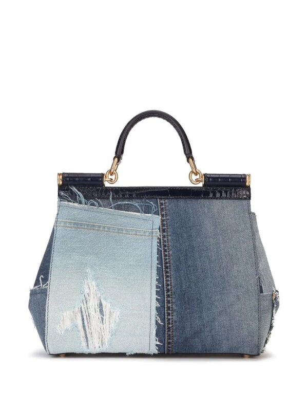 16091760_32259330_1000.jpg Dolce & Gabbana medium Sicily patchwork denim shoulder bag