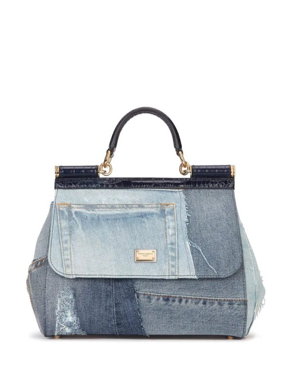 16091760_32260461_1000.jpg Dolce & Gabbana medium Sicily patchwork denim shoulder bag
