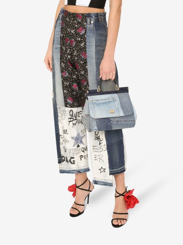 16091760_32260463_1000.jpg Dolce & Gabbana large Sicily patchwork denim shoulder bag