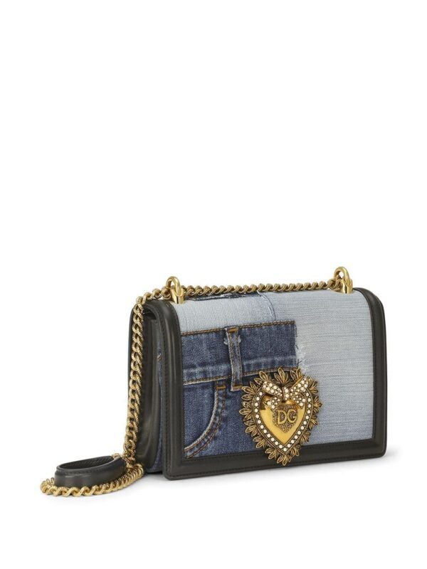 16091764_32259334_1000.jpg Dolce & Gabbana medium Devotion patchwork-denim top-handle bag