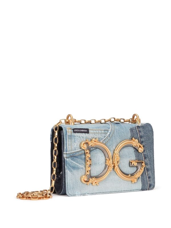 16091766_32260465_1000.jpg Dolce & Gabbana DG Girls patchwork-denim crossbody bag