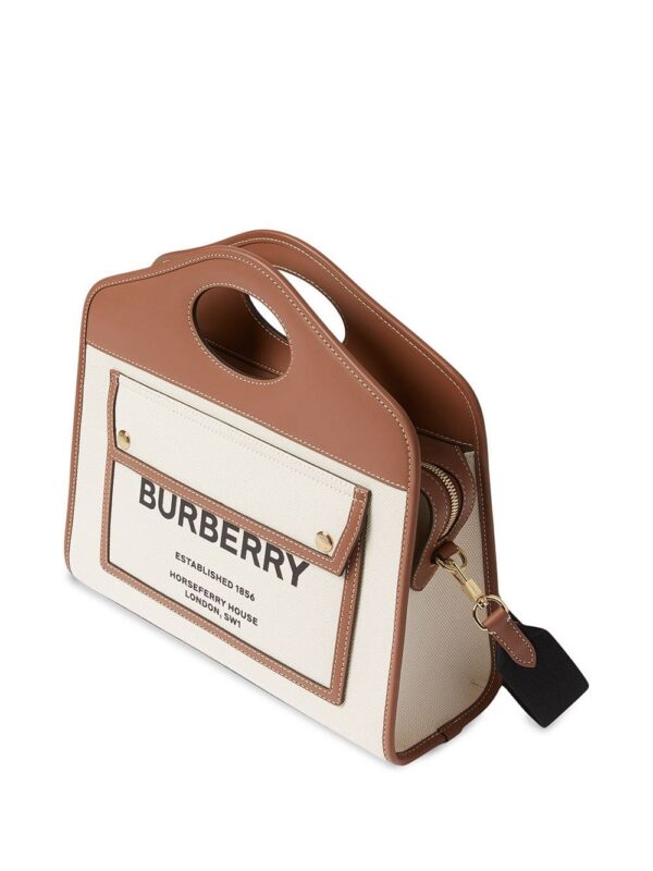 16124221_30654069_1000.jpg Burberry small two-tone logo-print tote bag