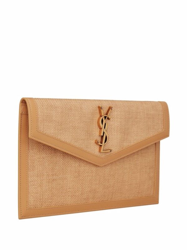 Saint Laurent Uptown canvas clutch bag