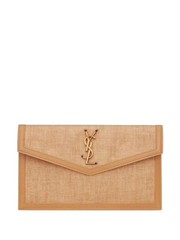Saint Laurent Uptown canvas clutch bag