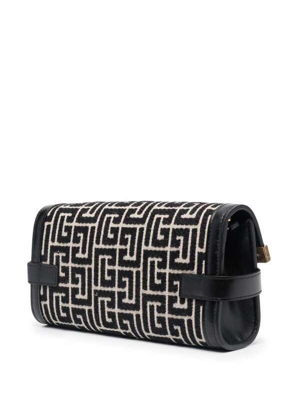 16167989_31371711_1000.jpg Balmain B-Buzz 23 monogram jacquard clutch bag