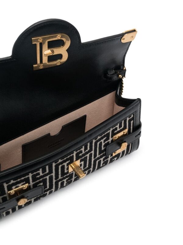 16167989_31371712_1000.jpg Balmain B-Buzz 23 monogram jacquard clutch bag