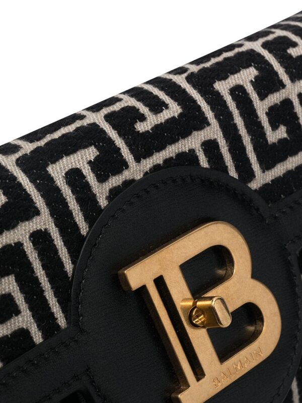 16167989_31375458_1000.jpg Balmain B-Buzz 23 monogram jacquard clutch bag